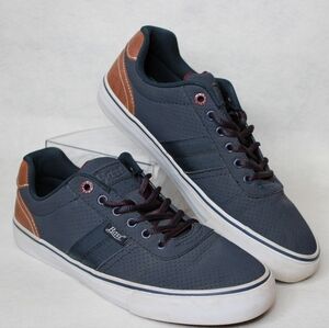 G.H. Bass Comfort Cushioned 2-Tone Blue Brown Preppy Sneaker Shoe Men's Size 8